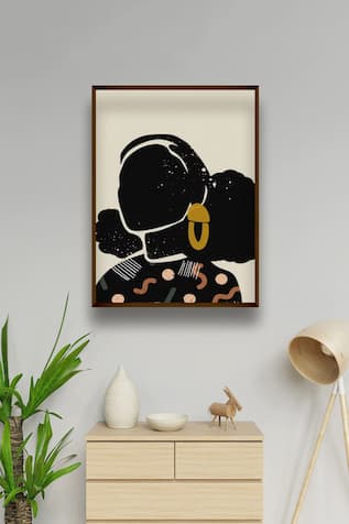 Abstract Woman Print Canvas Painting 