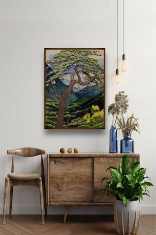 Tree Print Canvas Painting 