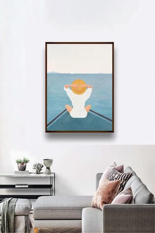 Summer Vacation Print Painting 