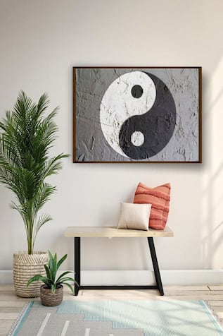 Yin Yang Print Canvas Painting 