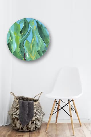Leaf Abstract Canvas Painting 