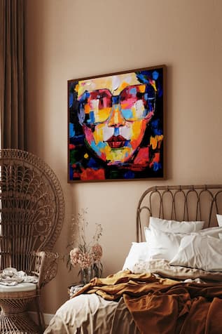 Face Abstract Canvas Painting 