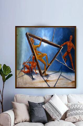 Printed Abstract Painting 