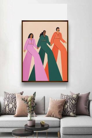 Abstract Women Handmade Painting 