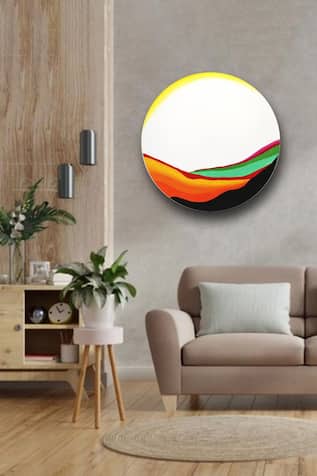 Abstract Sand Dune Handmade Painting 