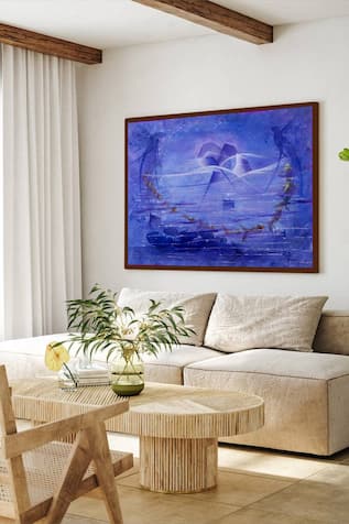 Abstract Underwater Handmade Painting 