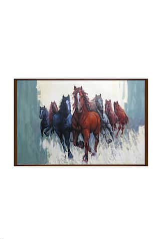 Galloping Horse Handmade Painting 