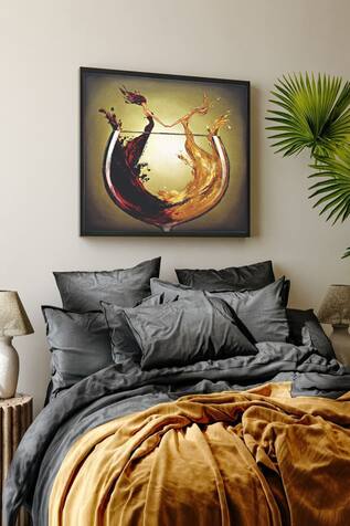 Wine Glass Handmade Painting 