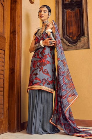Printed Kurta Sharara Set 