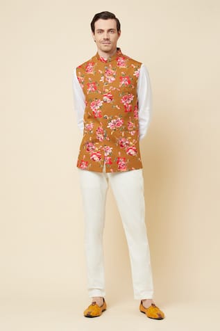 SPRING BREAK Floral Print Bundi Jacket 