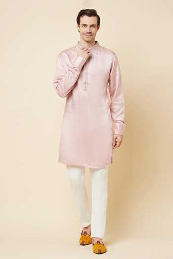 Spring Break Embroidered Placket Kurta  