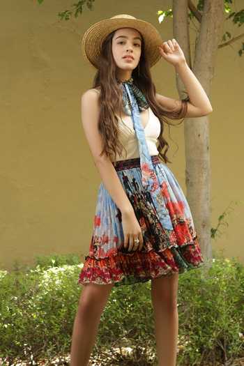 Bhanuni By Jyoti Floral Sea Printed Skirt 