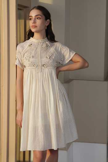 Bhanuni By Jyoti Purity Pearl Embroidered Tunic 