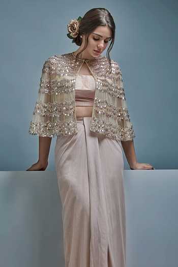 Cherie D Gala Embroidered Cape 