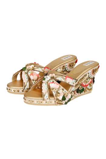 Fuchsia by aashaka mehta Color Pop Block Wedges 