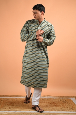 Kalp Mihir Sanganeri Printed Kurta