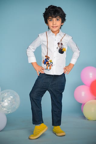 Cotton Embroidered Shirt 