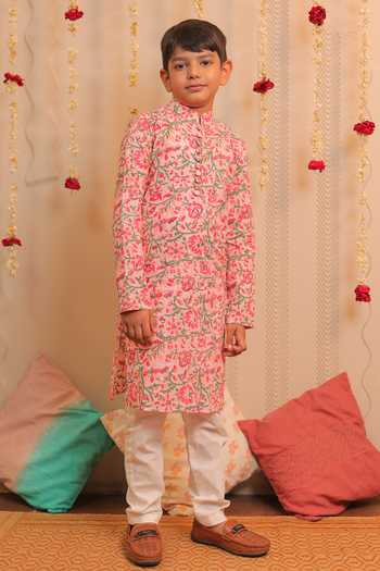 Tiny Colour Kamal Printed Kurta Set 