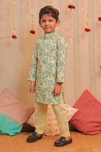 Tiny Colour Lily Printed Kurta Set 