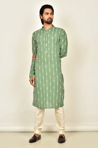Arihant Rai Sinha Geometric Print Full Sleeve Kurta