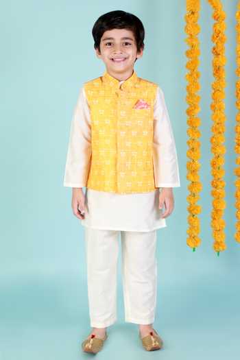 Lil Drama Bandhej Print Kurta Set 