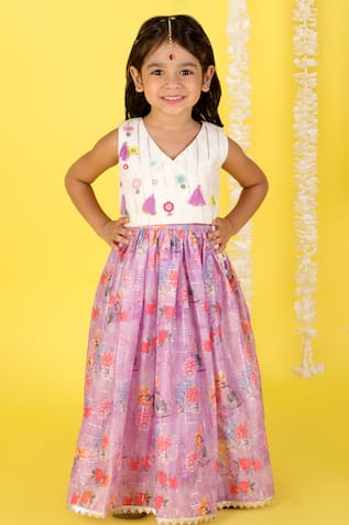 Pink And Beige Net Designer Lehenga Choli | Kids designer dresses, Kids  dress, Kids lehenga