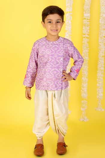 Lil Drama Printed Kurta & Dhoti Pant Set 