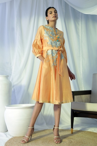 Madder Much Ella Floral Embroidered Midi Dress
