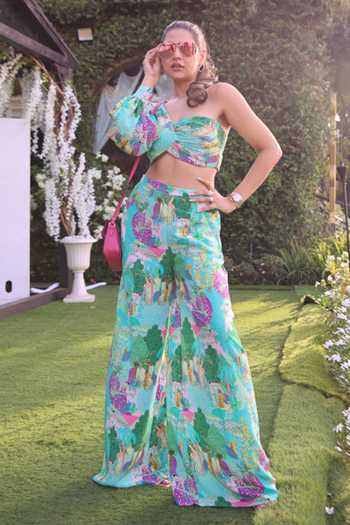 PS Pret By Payal Singhal One Shoulder Top & Palazzo Set 