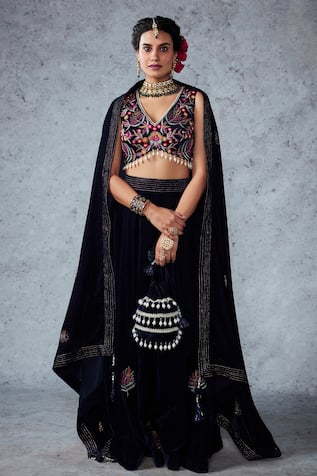 Ajiesh Oberoi Naveli Crop Top Sharara Set 