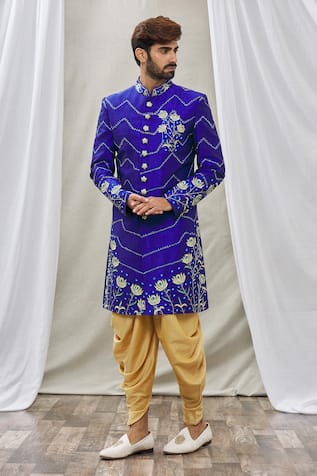 Aryavir Malhotra Embroidered Sherwani Set 