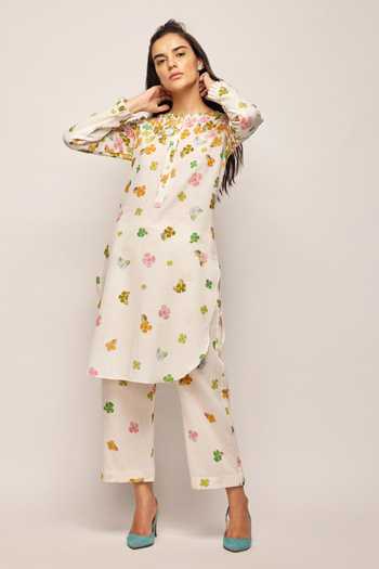 Swati Vijaivargie Floral Print Kurta 