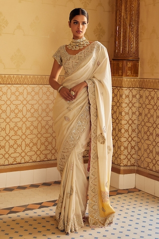 Osaa by Adarsh Embroidered Saree With Blouse