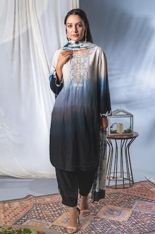 Tie Dye Kurta Pant Set For Kids