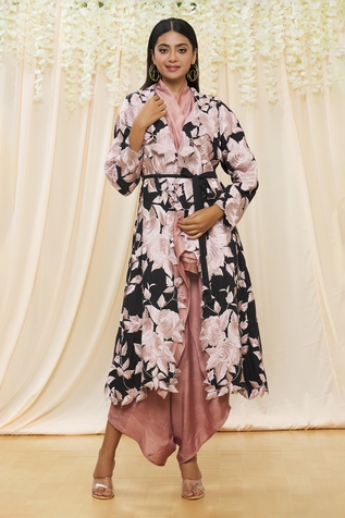 Aikeyah Embroidered Jacket & Low Crotch Pant Set