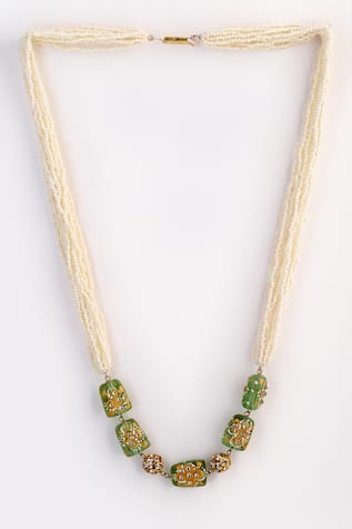 Pearl Embellished Layered Necklace 