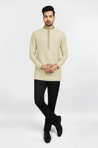Ekansh Cotton Silk Short Kurta 