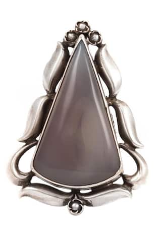 Geometric Stone Ring 