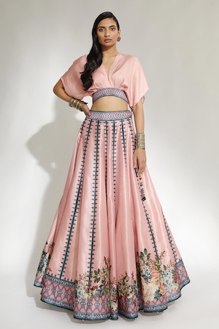 Rajdeep Ranawat Leela Floral Print Skirt Set
