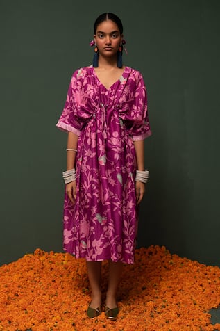 Chanderi Silk Dress 