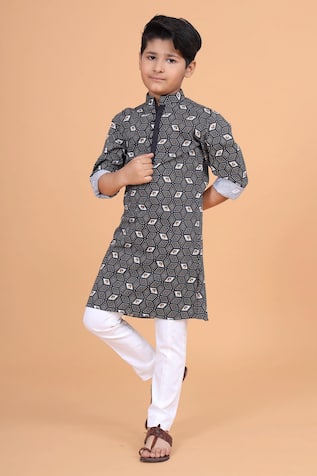 Geometric Print Kurta 