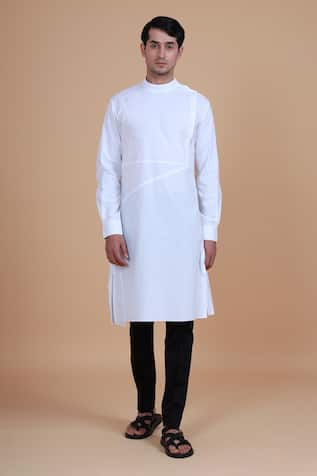 Mandarin Collar Kurta Set 