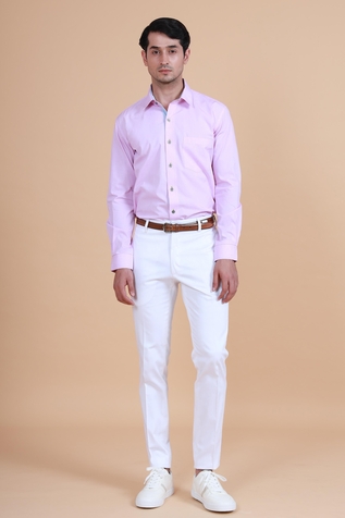 Raghavendra Rathore Blue Cotton Shirt