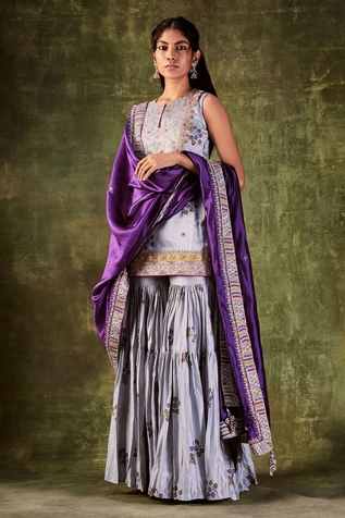 PUNIT BALANA Printed Kurta Sharara Set