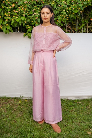 Ayaka High Waist Flared Trouser