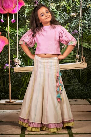 Layered Lehenga With Blouse 