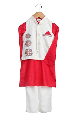 Geometric Embellished Kurta Set 