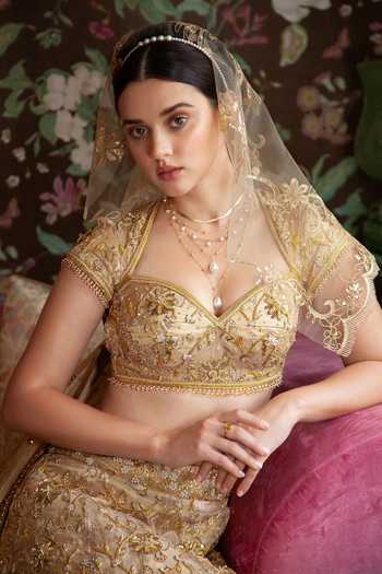 Shimai Jayachandra Gwalior Zardozi Embellished Blouse 