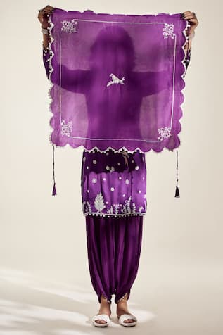 Satin Silk Natural Dyed Scarf 