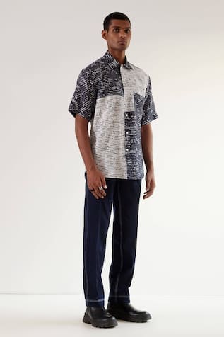 Camo-Block Patch Shirt 
